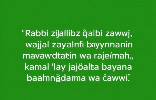 dua to win husband heart